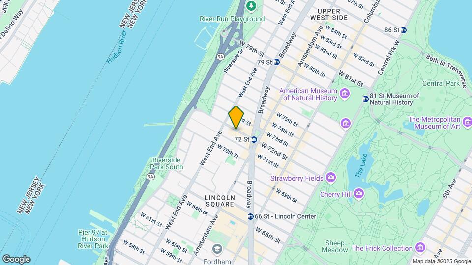 242 W 72nd St Map and Location Details
