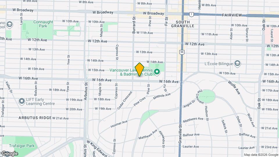 1761 W 16th Ave Map and Location Details