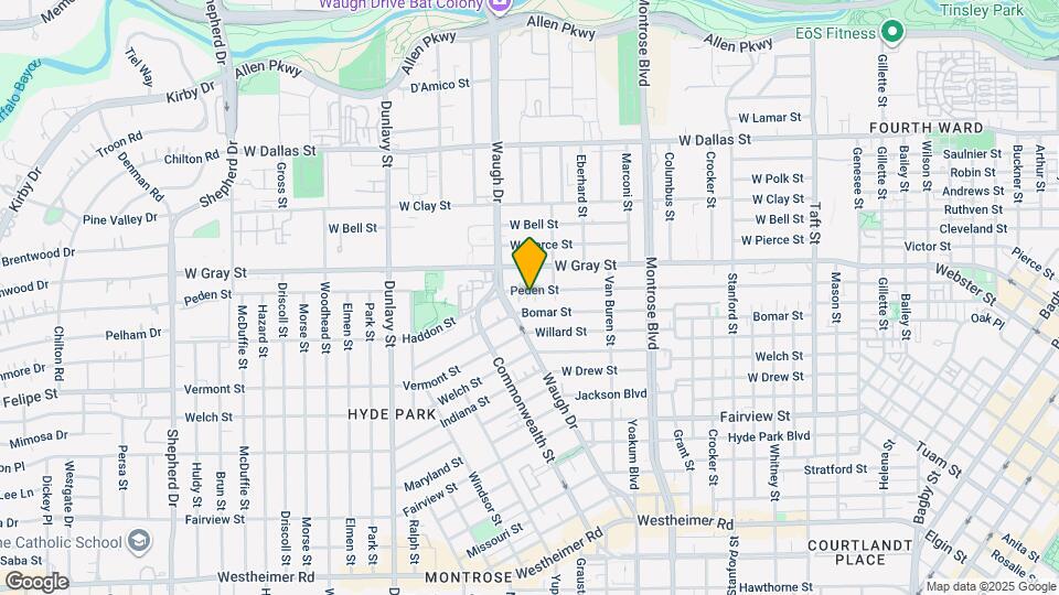 1315 Peden St Map and Location Details