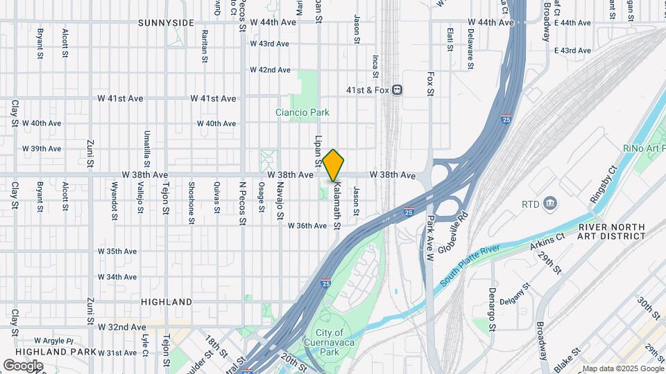 3735 Kalamath St Map and Location Details