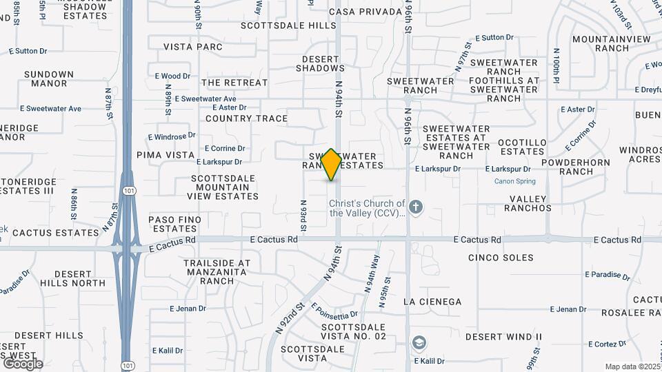 12469 N 93rd Way Map and Location Details