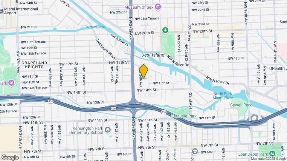 1515 NW 26th Ave Map and Location Details