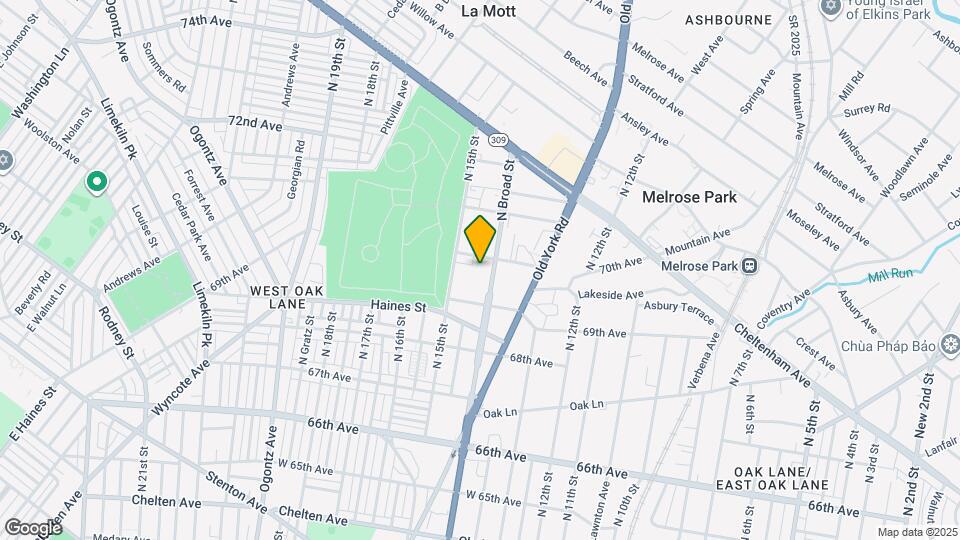 6930 N Broad St Mapa y Detalles de la Ubicación