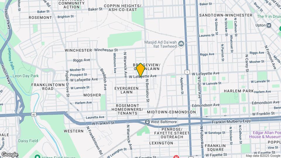 2313 W Lafayette Ave Map and Location Details
