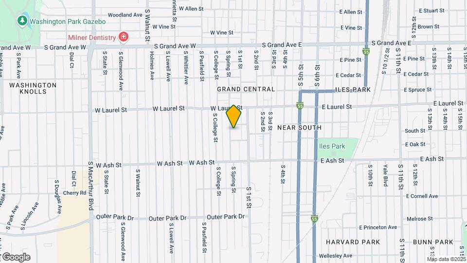 1812 S Spring St Map and Location Details