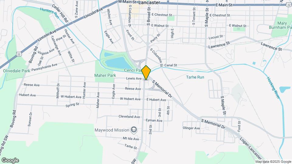 708 S Broad St Map and Location Details