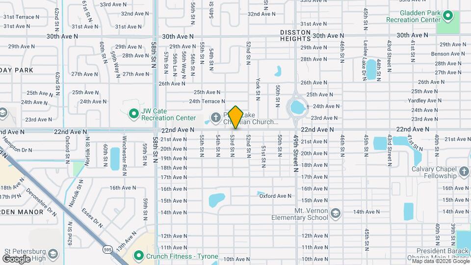 5250 22nd Ave N Map and Location Details