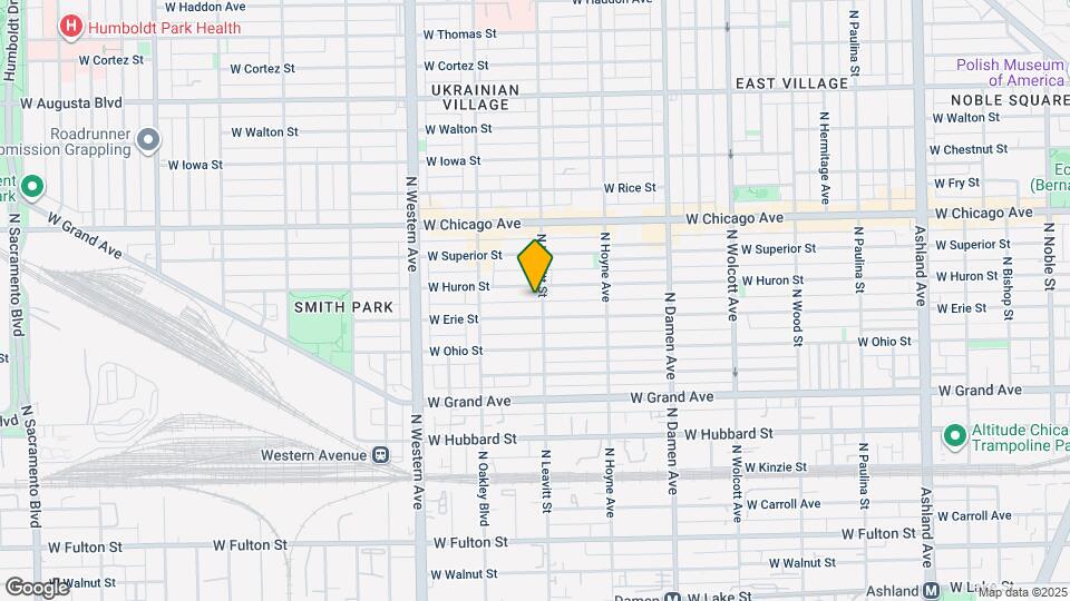2205 W Huron St Map and Location Details