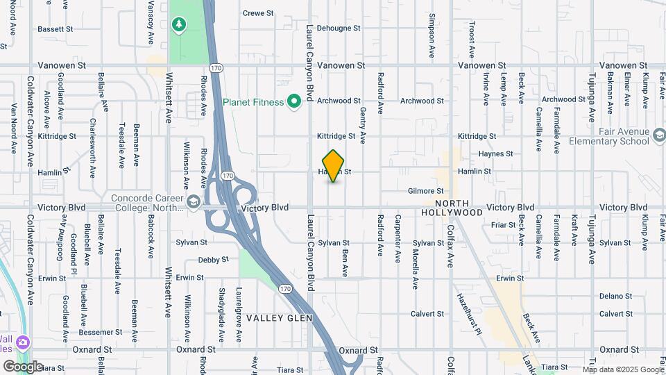 6432 Agnes Ave Map and Location Details
