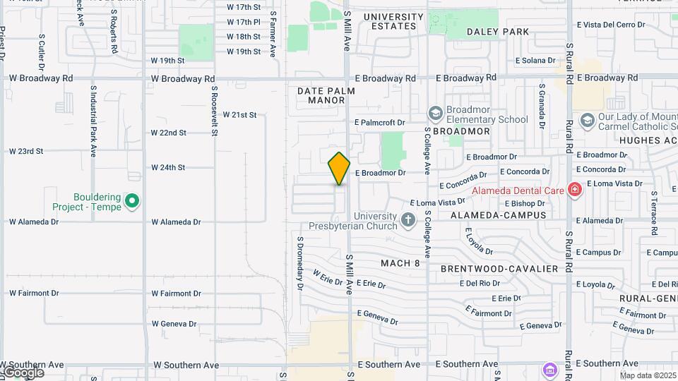 2515 S Maple Ave Map and Location Details