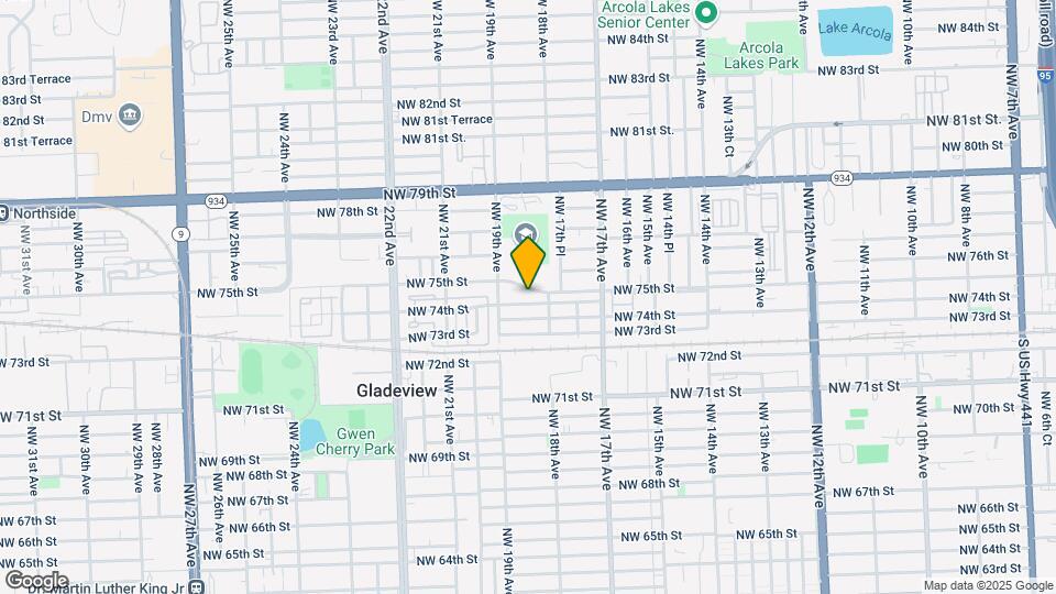 1839 NW 74th Terrace Map and Location Details