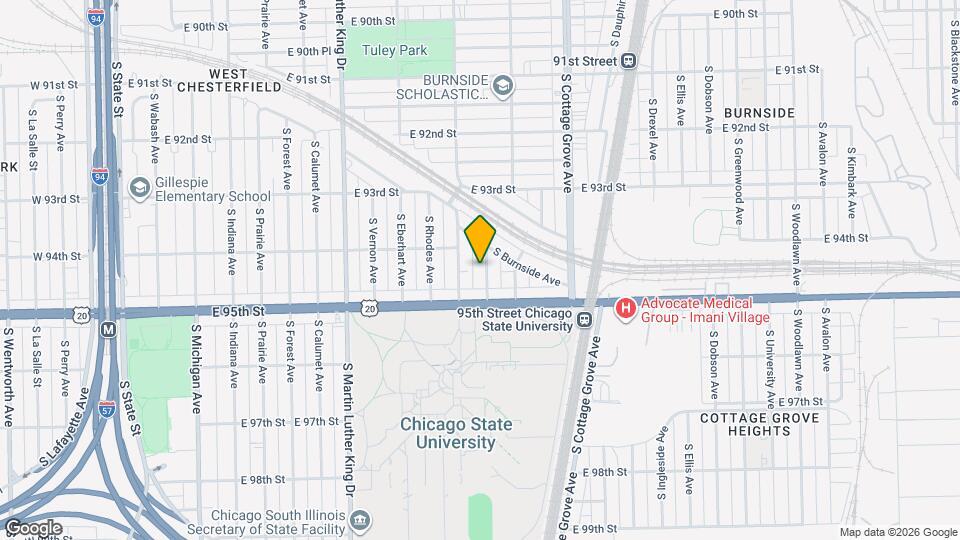 9424 S Champlain Ave Mapa y Detalles de la Ubicación