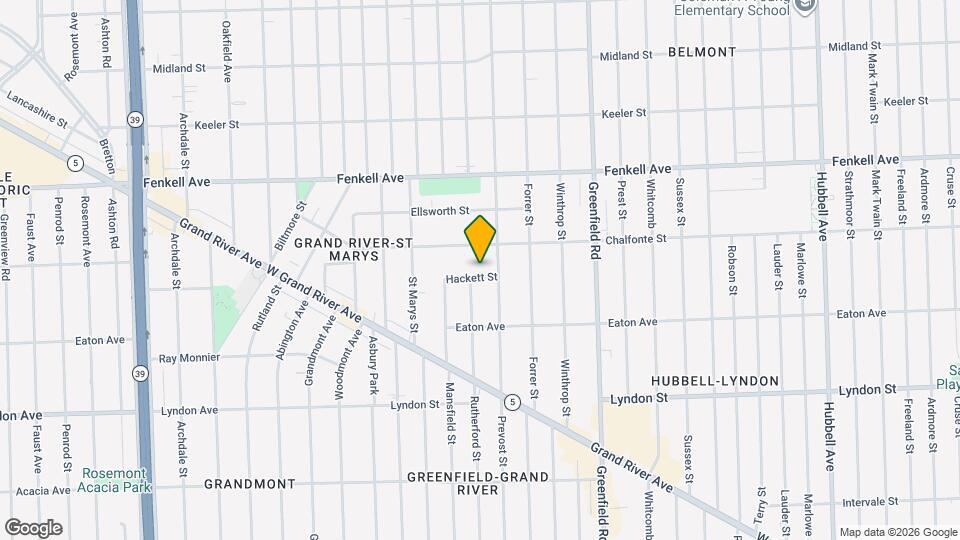15940 Hackett St Mapa y Detalles de la Ubicación