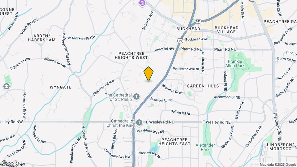 2828 Peachtree Condominiums Map and Location Details
