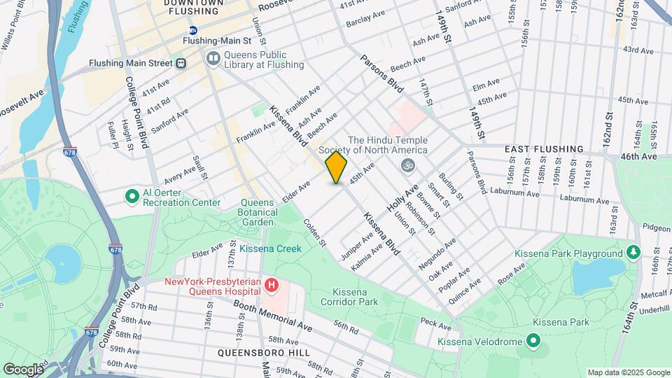 137-77 Kissena Blvd Mapa y Detalles de la Ubicación