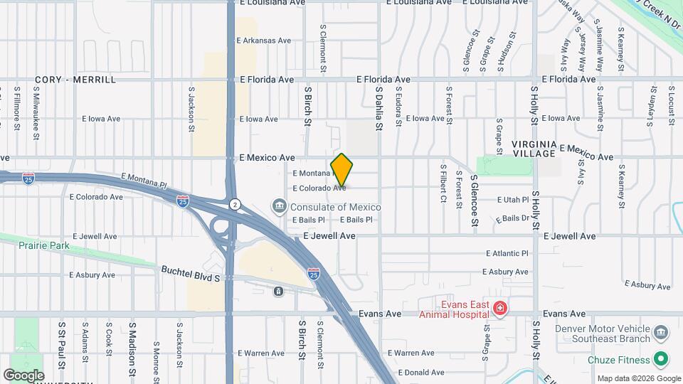 4586 E Colorado Ave Map and Location Details