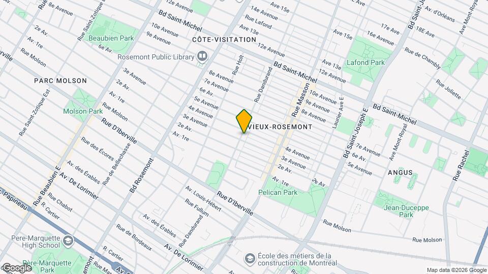 2716 Dandurand Rue Map and Location Details