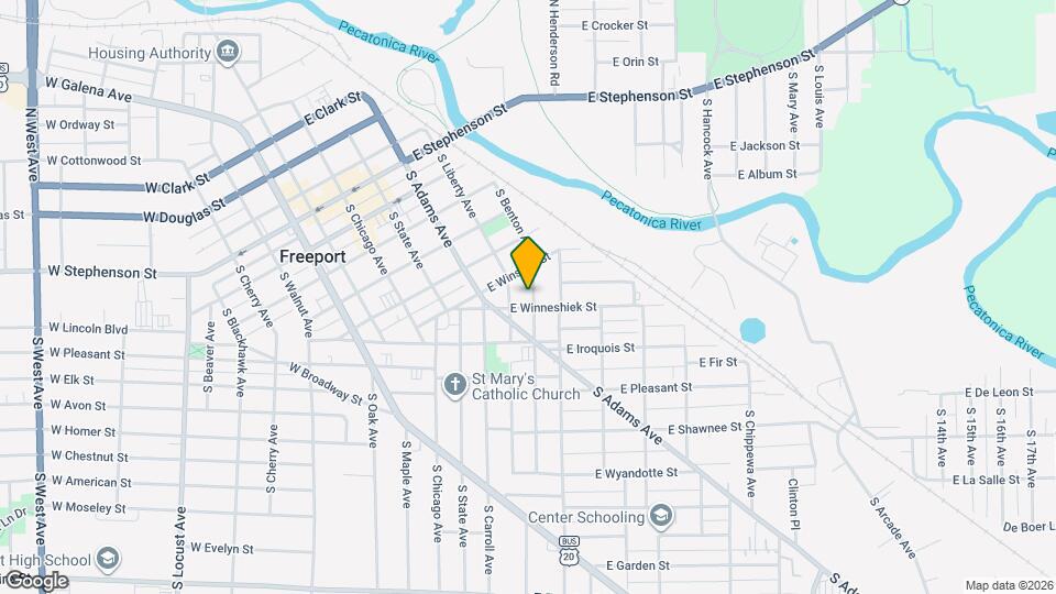 460 S Benton Ave Map and Location Details