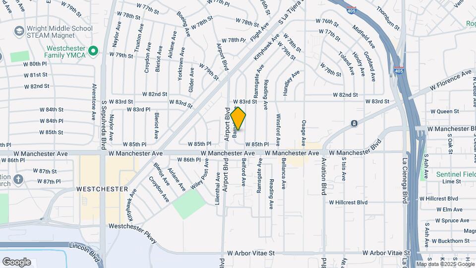 8436 Barnsley Ave Map and Location Details