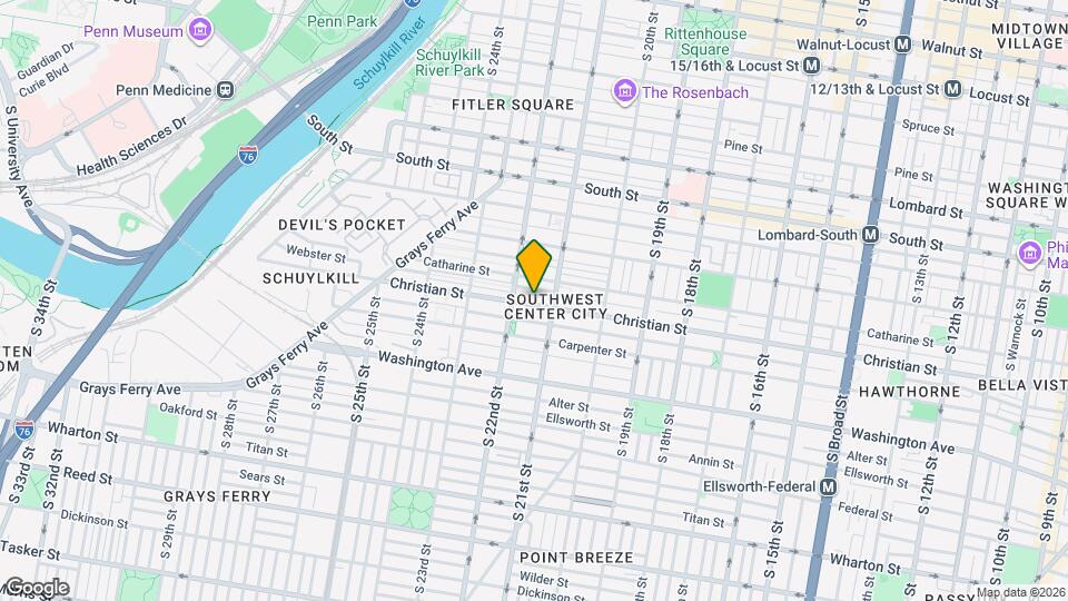 2123 Christian St Map and Location Details