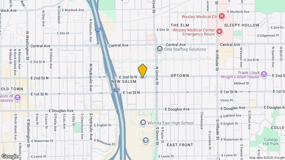 251 N Spruce St Map and Location Details