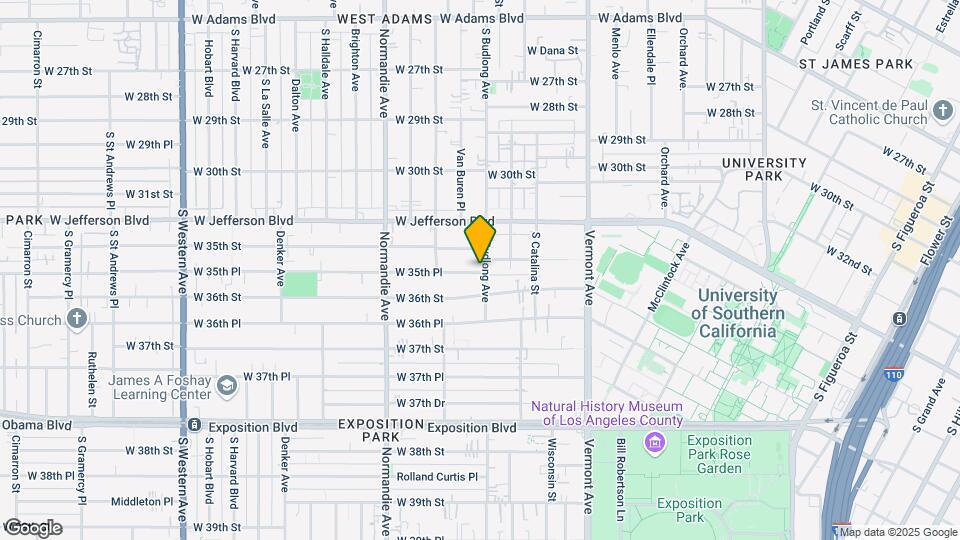 3525 S Budlong Ave, Unit 3525 1/2 Mapa y Detalles de la Ubicación