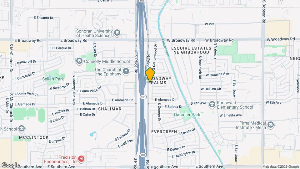 2514 S Cottonwood Dr Map and Location Details