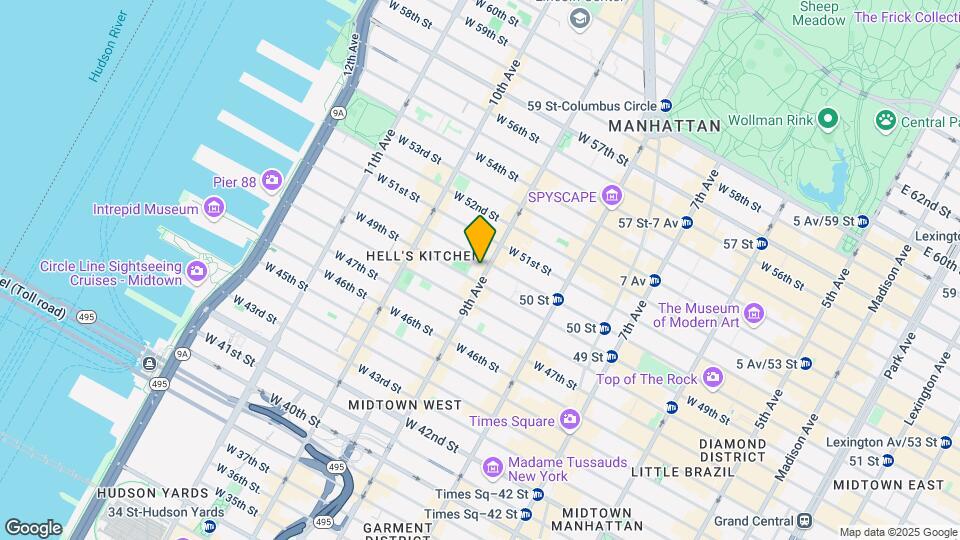 733 Ninth Ave Map and Location Details
