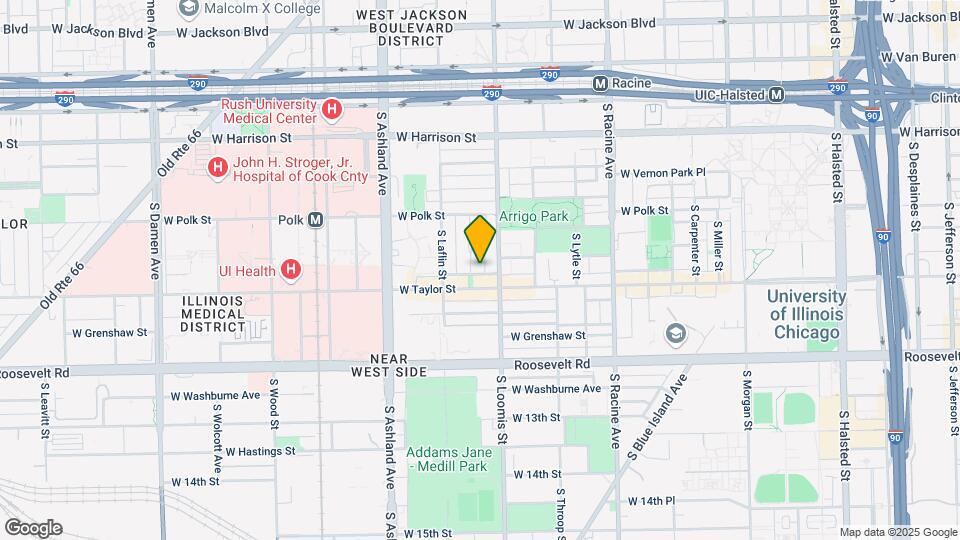 921 S Bishop St Map and Location Details