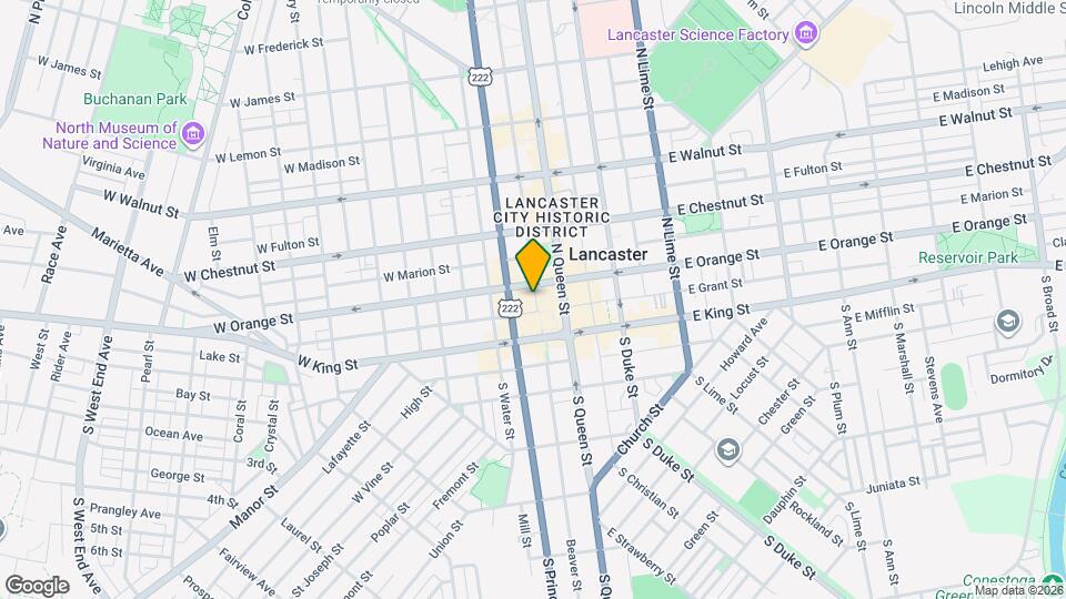 45 N Market St Map and Location Details