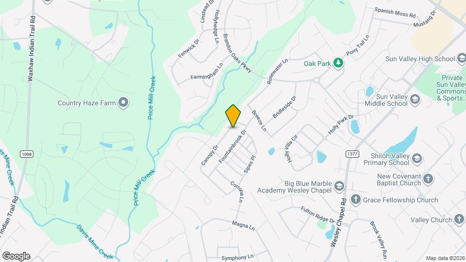 1019 Canopy Dr Mapa y Detalles de la Ubicación