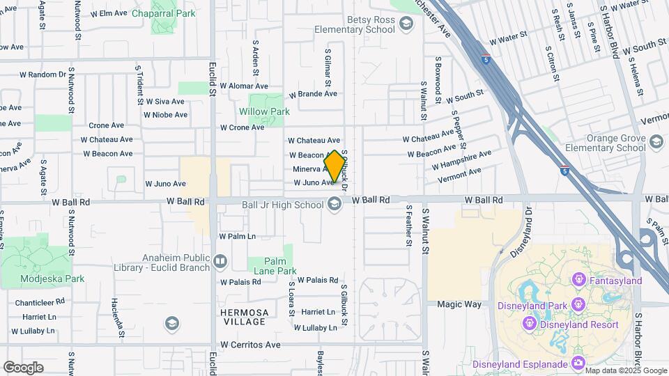 1524 W Juno Ave Mapa y Detalles de la Ubicación