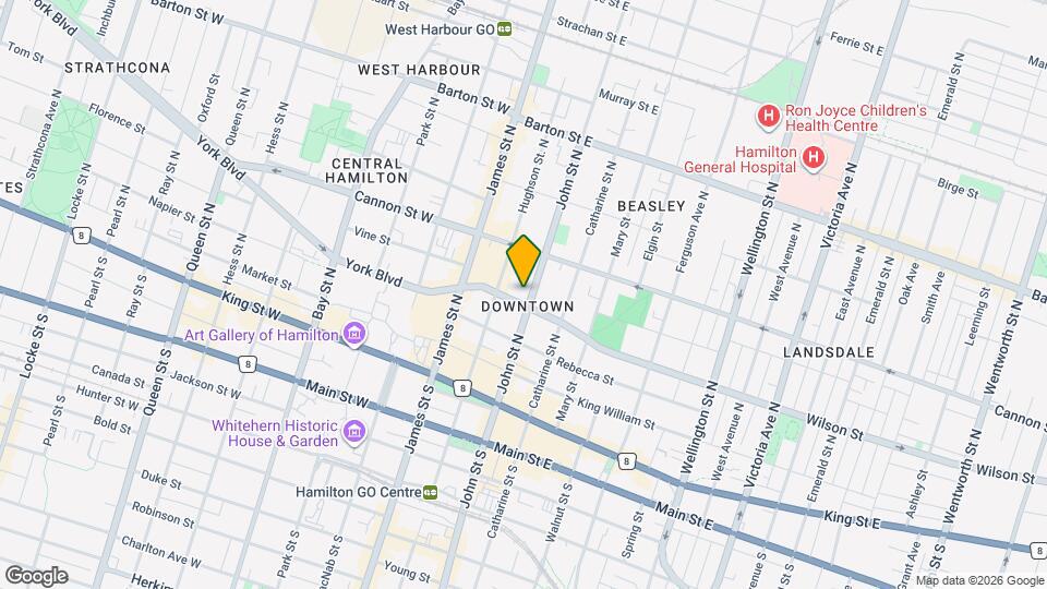 91 John St N, Unit 707 Map and Location Details