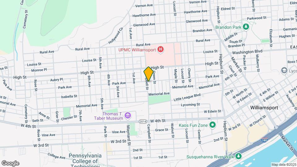 634 Campbell St, Unit 2nd Floor Map and Location Details
