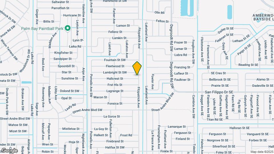 401 Hallcrest St Map and Location Details