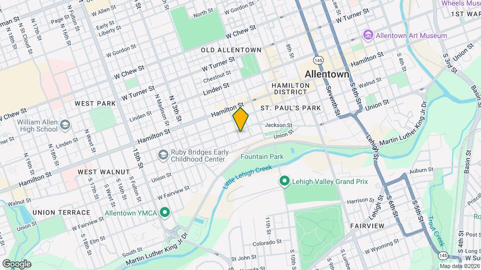 1046 Walnut St Map and Location Details