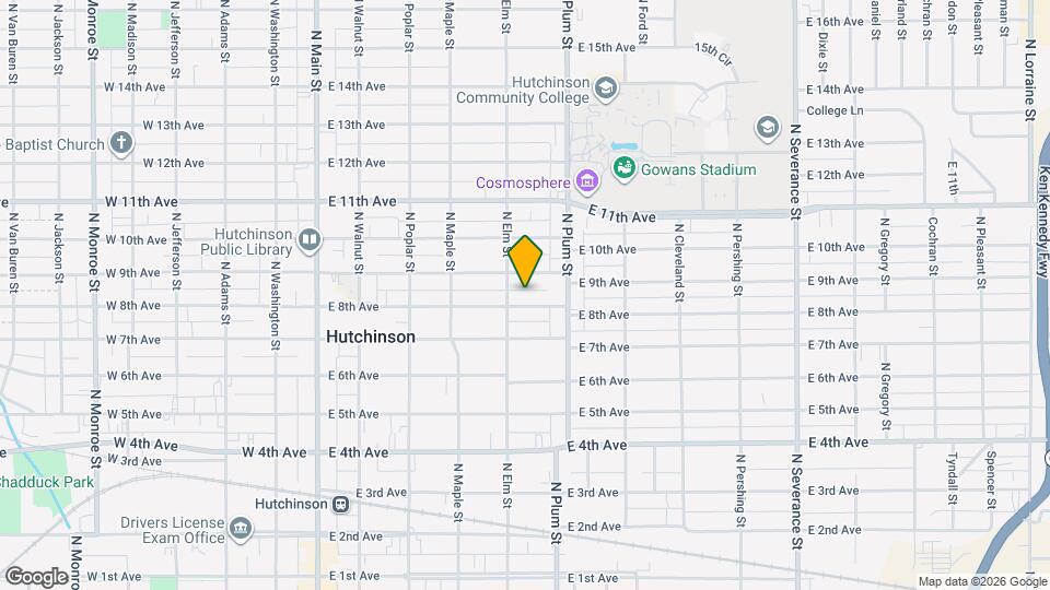 406 E 8th Ave Map and Location Details