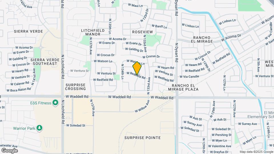 13367 W Redfield Rd Map and Location Details