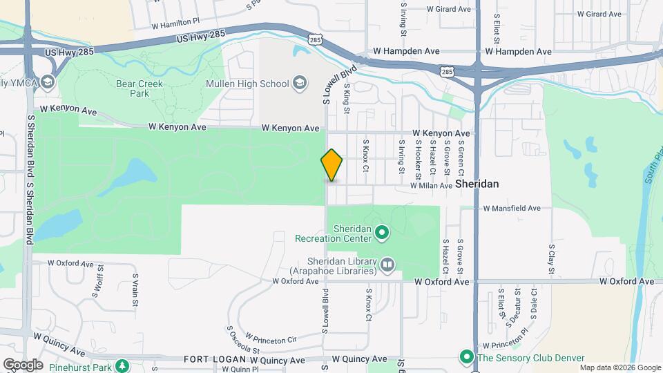 3850 S Lowell Blvd Map and Location Details