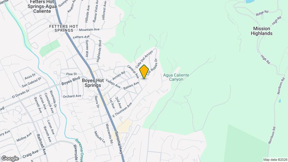 897 Los Robles Dr Map and Location Details