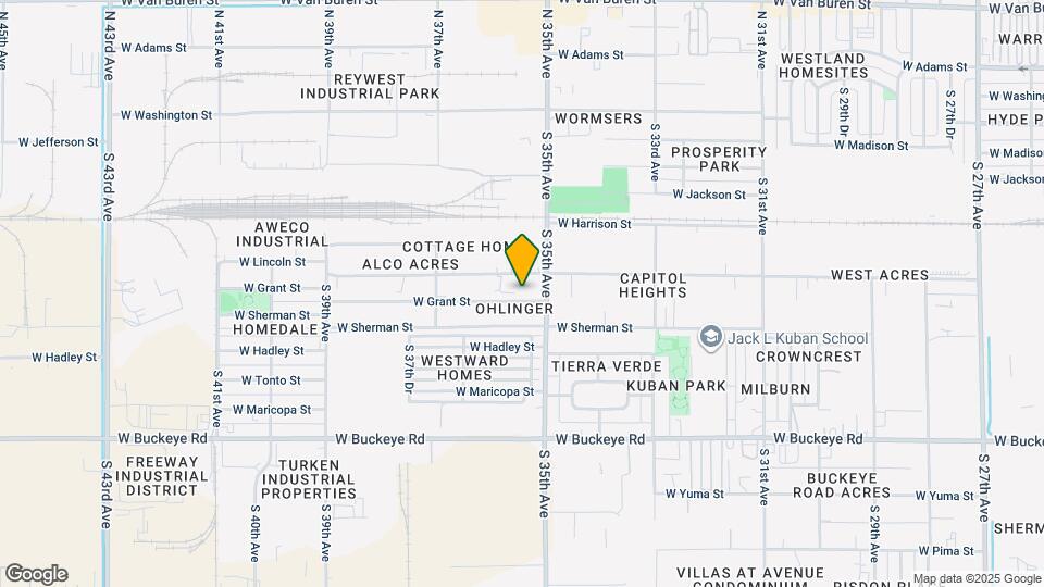 3522 W Grant St Map and Location Details