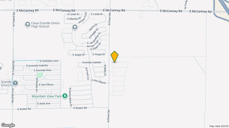 1525 E Caballero Dr Map and Location Details