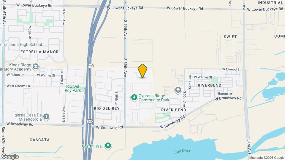 5743 W Warner St Map and Location Details