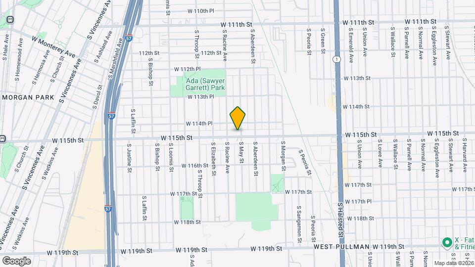 1138 W 115th St Map and Location Details