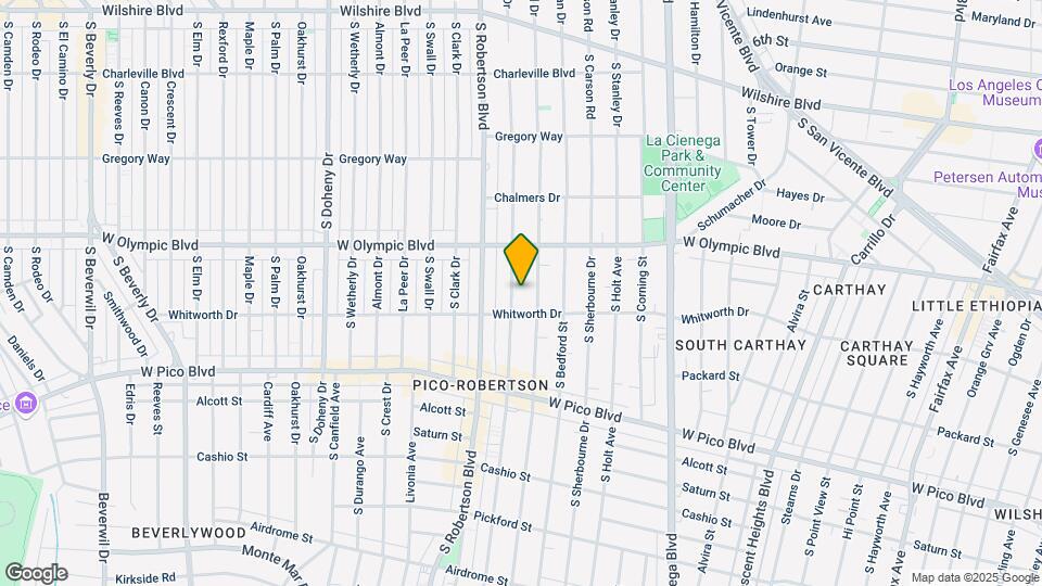 1050 S Wooster St Map and Location Details