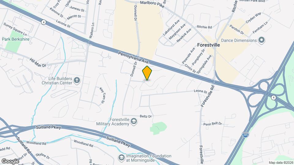 7204 Donnell Pl Map and Location Details