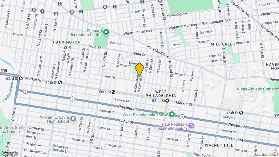 114 N Yewdall St Map and Location Details