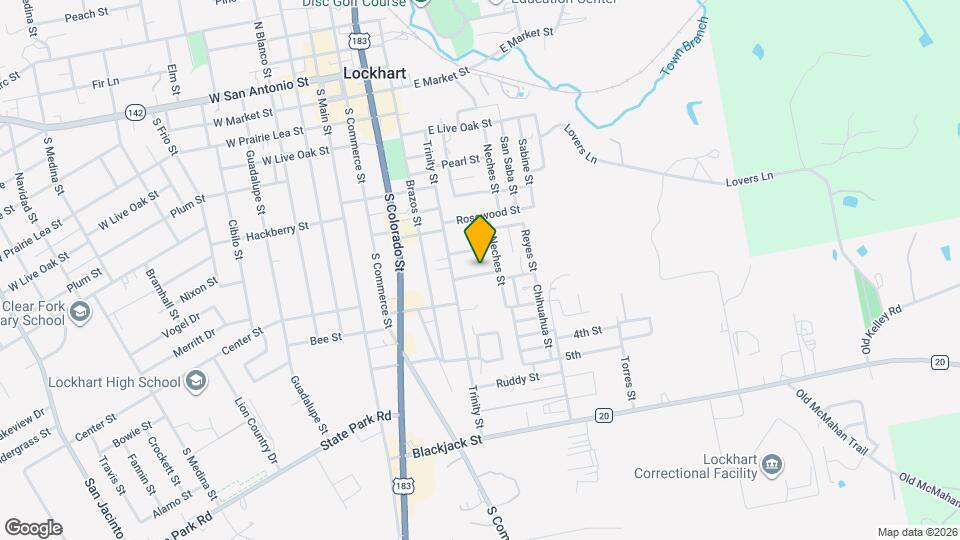 609 Cottonwood St Map and Location Details