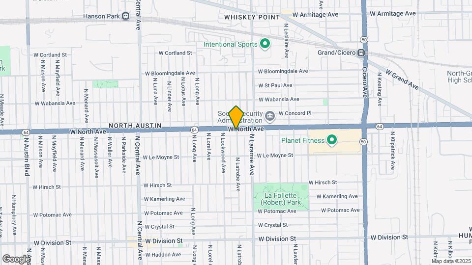 1550 N Latrobe Ave Map and Location Details