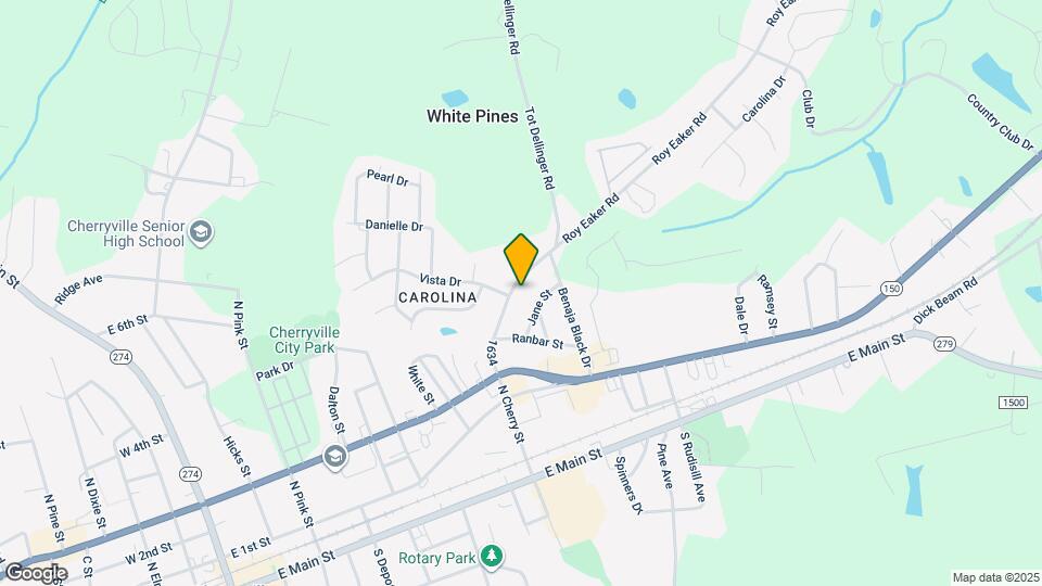 410 N Cherry St Map and Location Details